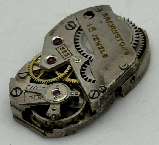 12.8mm Ladies Bravingtons 525 FHF 80 Manual Wind Swiss Watch Movement PARTS