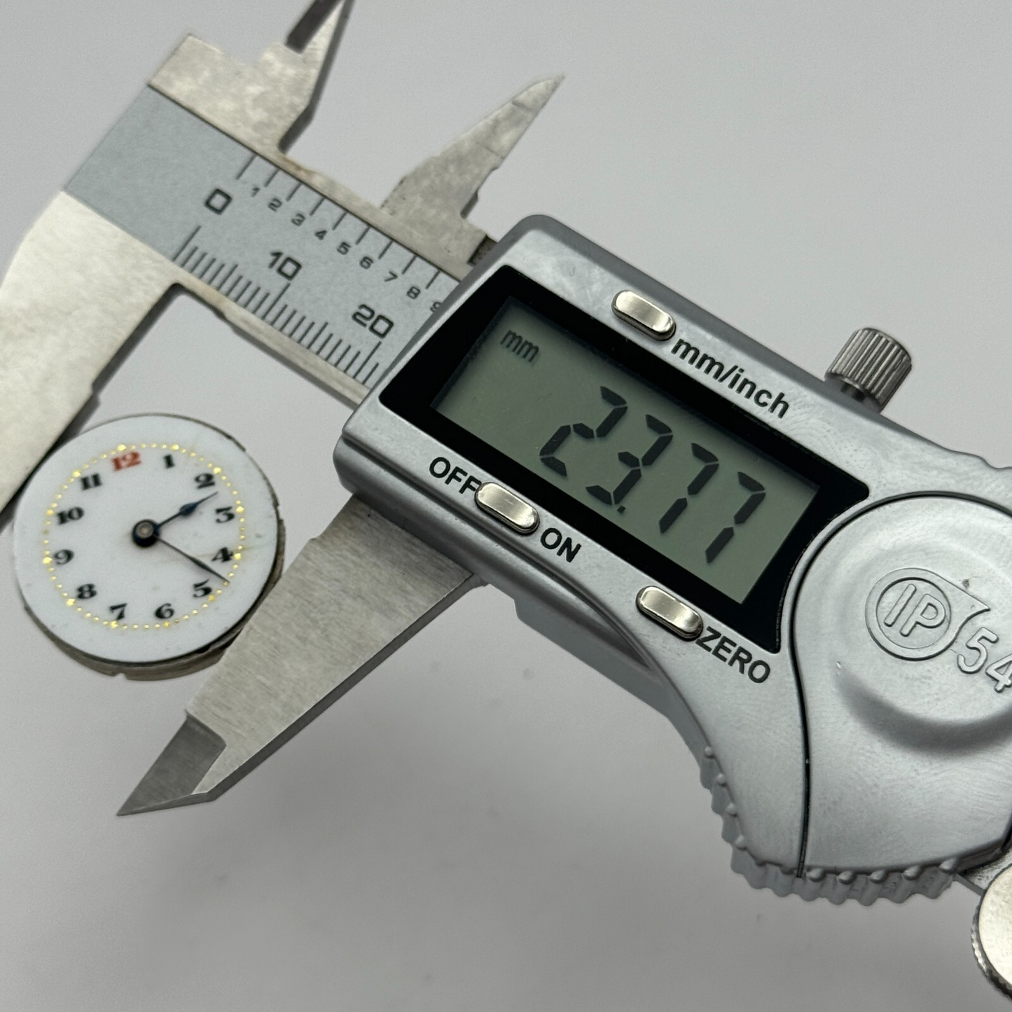 23.7mm 15 Jewels Swiss Porcelain Dial Trench Watch Movement Manual Wind PARTS