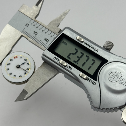 23.7mm 15 Jewels Swiss Porcelain Dial Trench Watch Movement Manual Wind PARTS