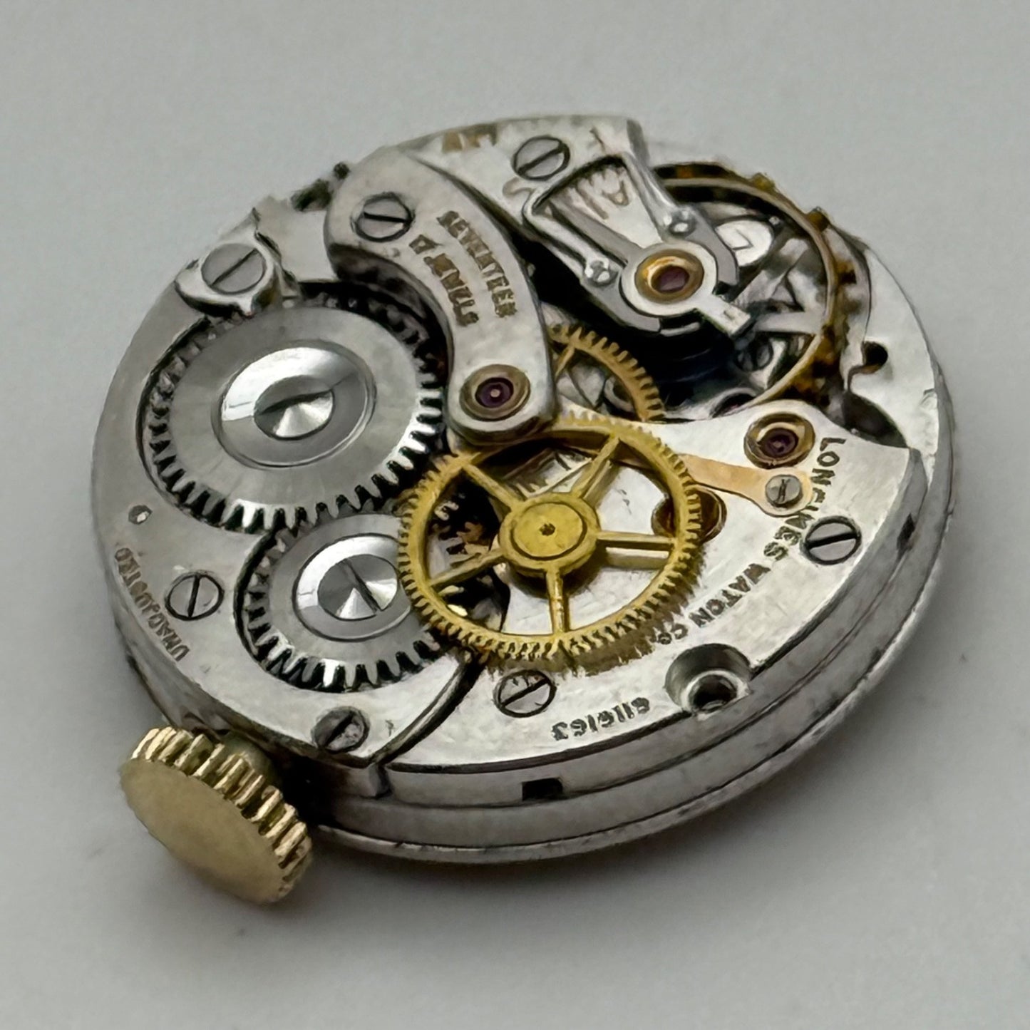 Longines 8LN Centre Seconds Manual Wind Watch Movement RARE Vintage PARTS 19.5mm