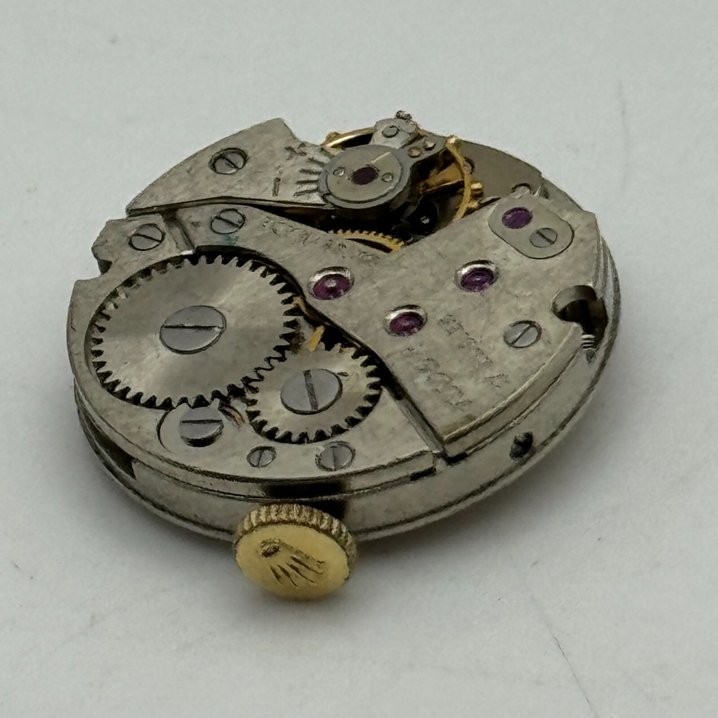 19.6mm Tudor Cal 2325 & 4.2mm Rolex Crown Manual Wind Swiss Watch Movement PARTS