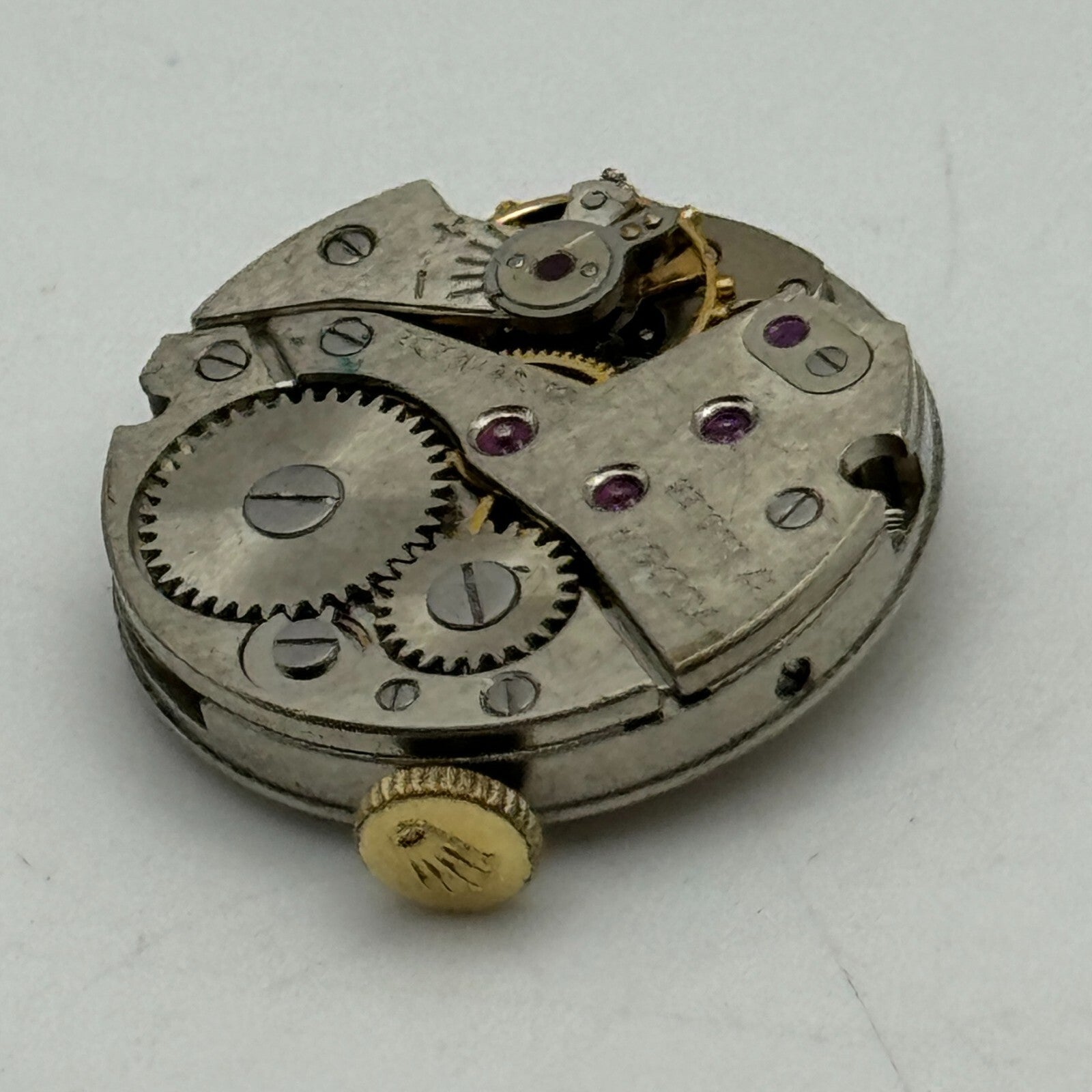 19.6mm Tudor Cal 2325 & 4.2mm Rolex Crown Manual Wind Swiss Watch Movement PARTS