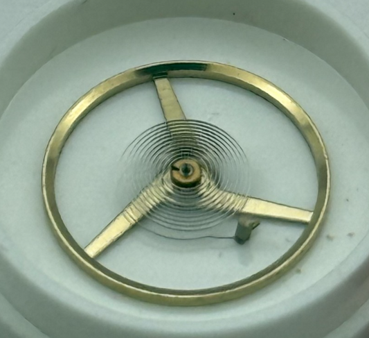 ST 96 Balance Wheel Complete And Spring Ord. + Inca Watch Movement Parts NOS