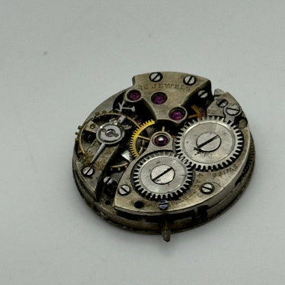 21.4mm Unidentified Interesting 15 Jewels Manual Wind Swiss Watch Movement PART