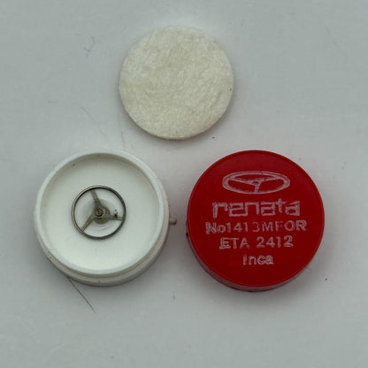 ETA 2412 Balance Wheel Complete And Spring  1413 M Watch Movement Parts 