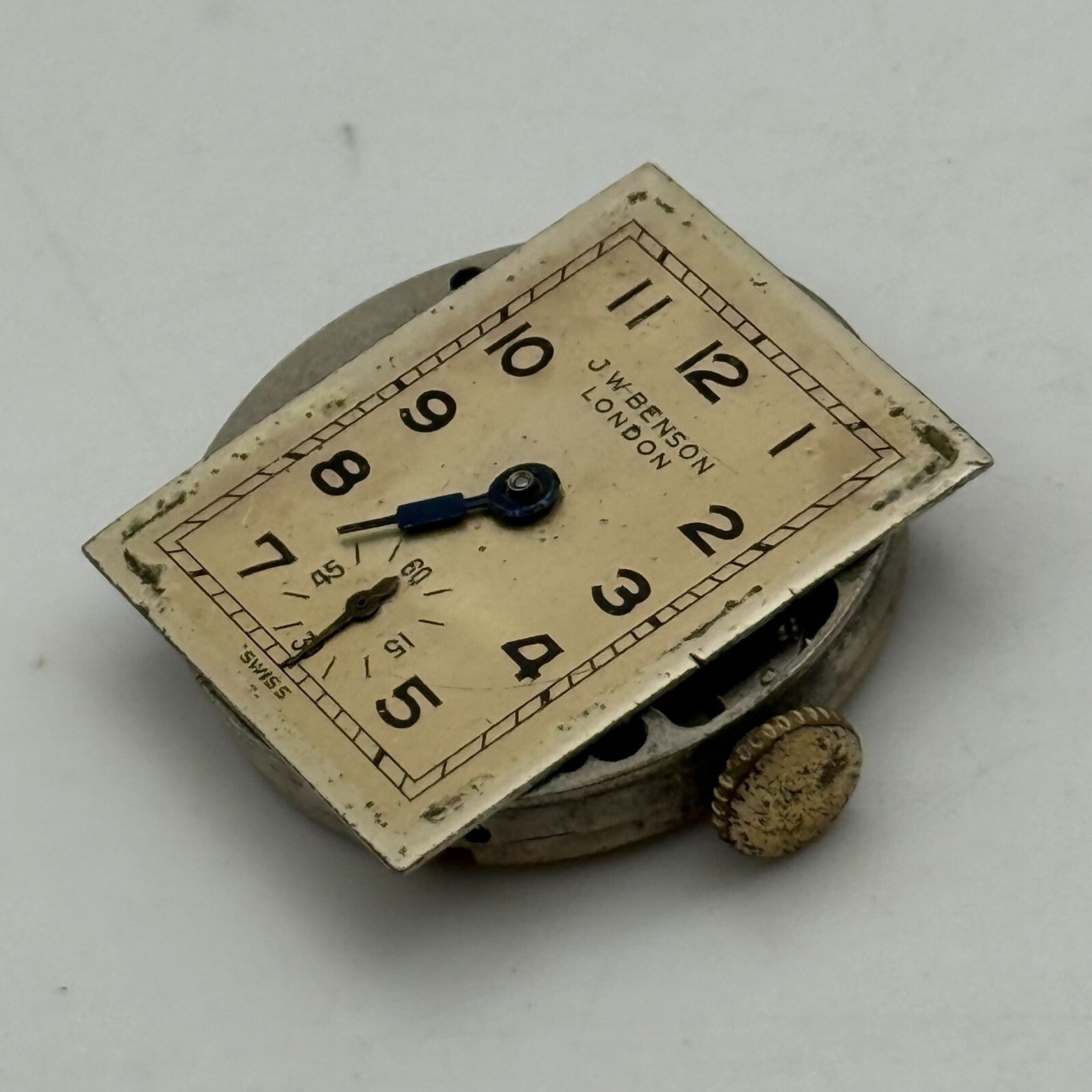 23.4mm Vintage J W Benson Cyma Ref 163 Manual Wind Watch Movement PARTS REPAIR