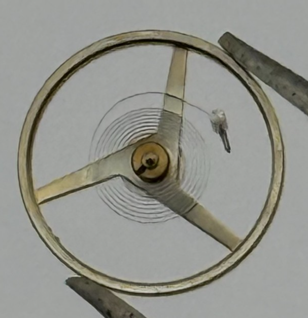 FEF 371 Balance Wheel Complete And Spring 6 3/4-8''' 1572 M Watch Movement Parts