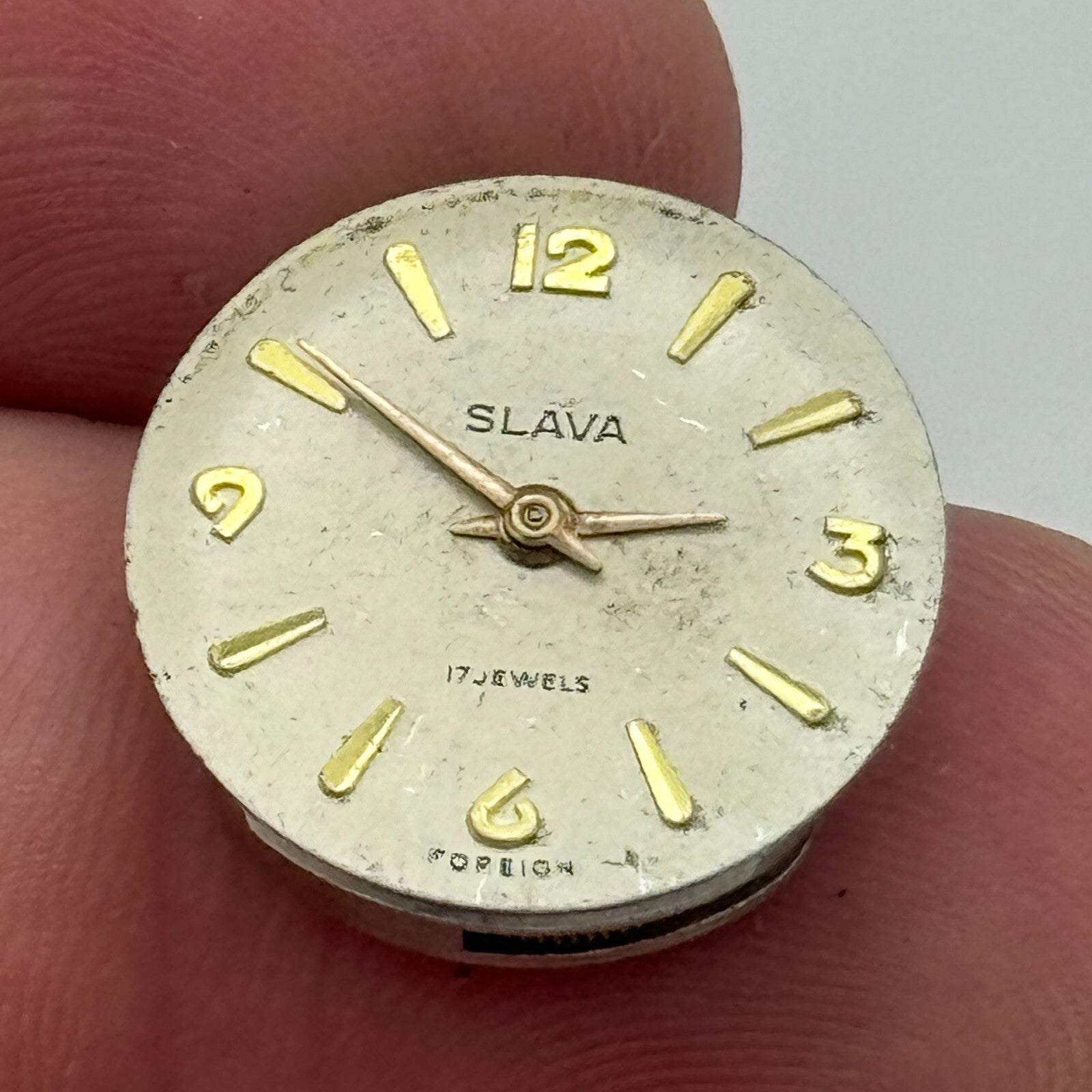 13.8mm Ladies Slava Cal 1601 Manual Wind Watch Movement Swiss Vintage PARTS