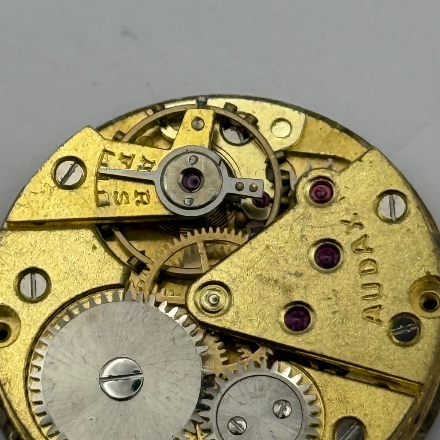 Audax 180 Watch Movement Manual Wind Vintage Swiss Parts Repair Spares 24.4mm