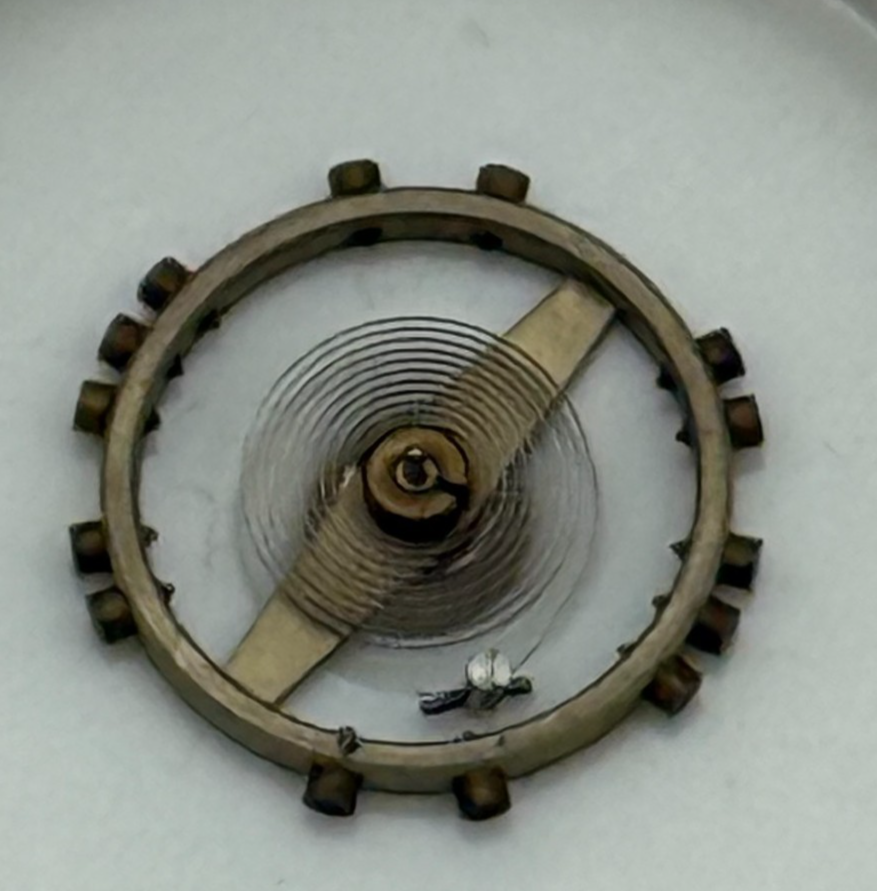 FEF 370 371 Balance Wheel Complete And Spring  176 Watch Movement Parts NOS 