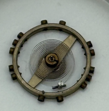 FEF 370 371 Balance Wheel Complete And Spring  176 Watch Movement Parts NOS 