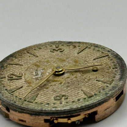 Helvetia 82C Watch Movement Manual Wind Vintage Swiss 17 Jewels Parts 23.1mm