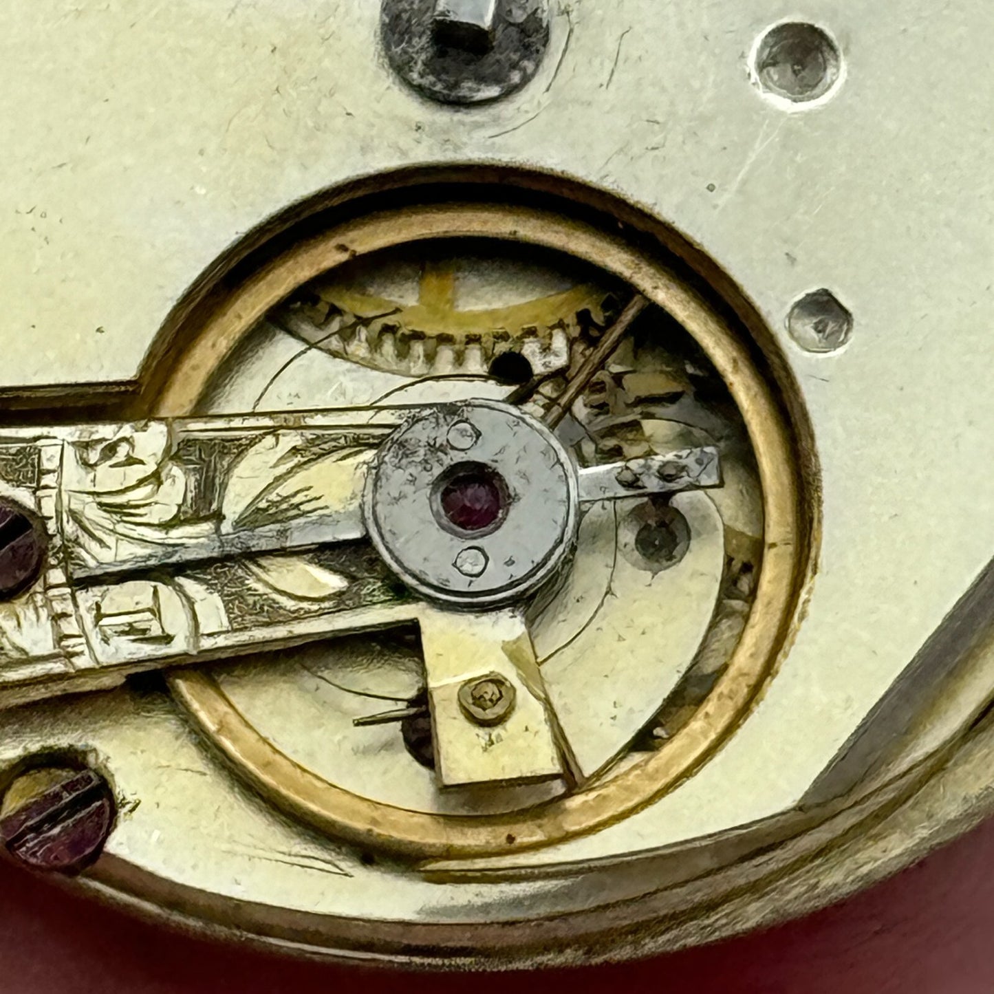 40.9mm Antique Unique Interesting Pattern Key Wound Pocket Watch Movement PARTS