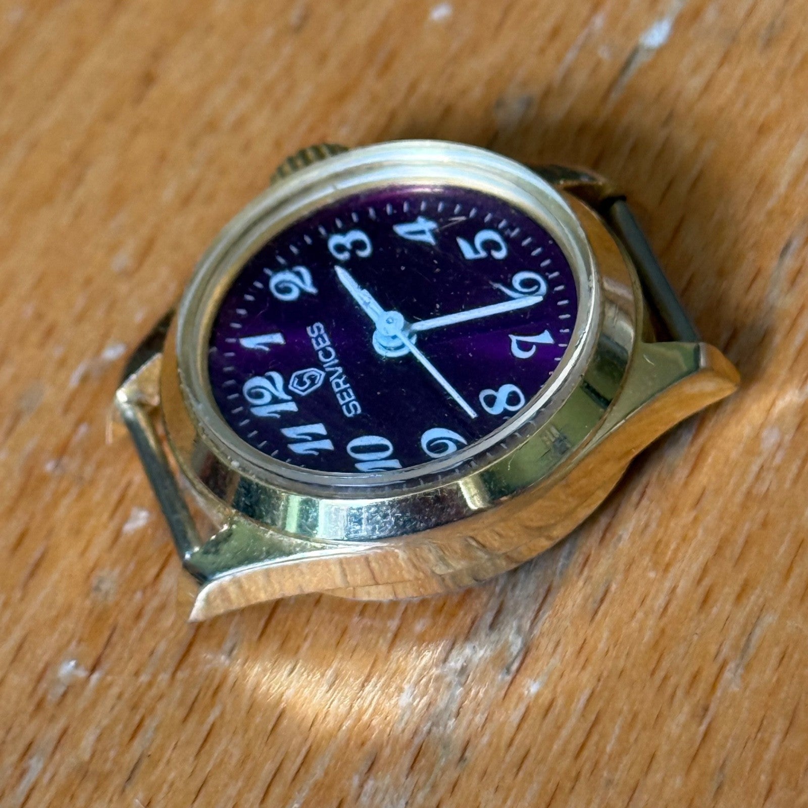 23mm Vintage Services Purple Dial Remex 65 Hong Kong Manual Watch PARTS / REPAIR