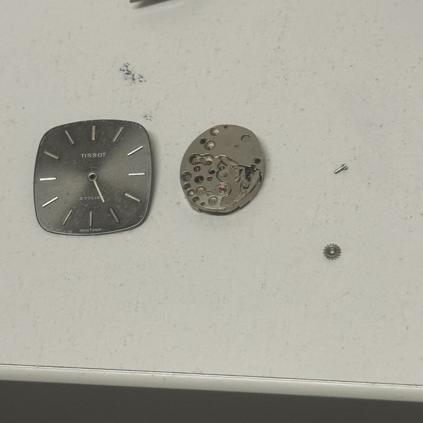 22mm Ladies Manual Wind Tissot Stylist Grey Dial Watch NON WORKING