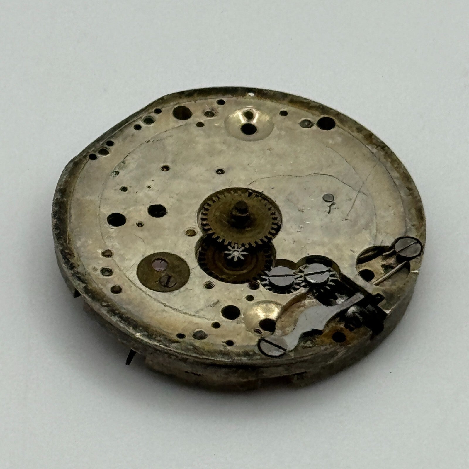 23.6mm Men's Unidentified Antique Cylinder Swiss Manual Wind Watch Movement PART