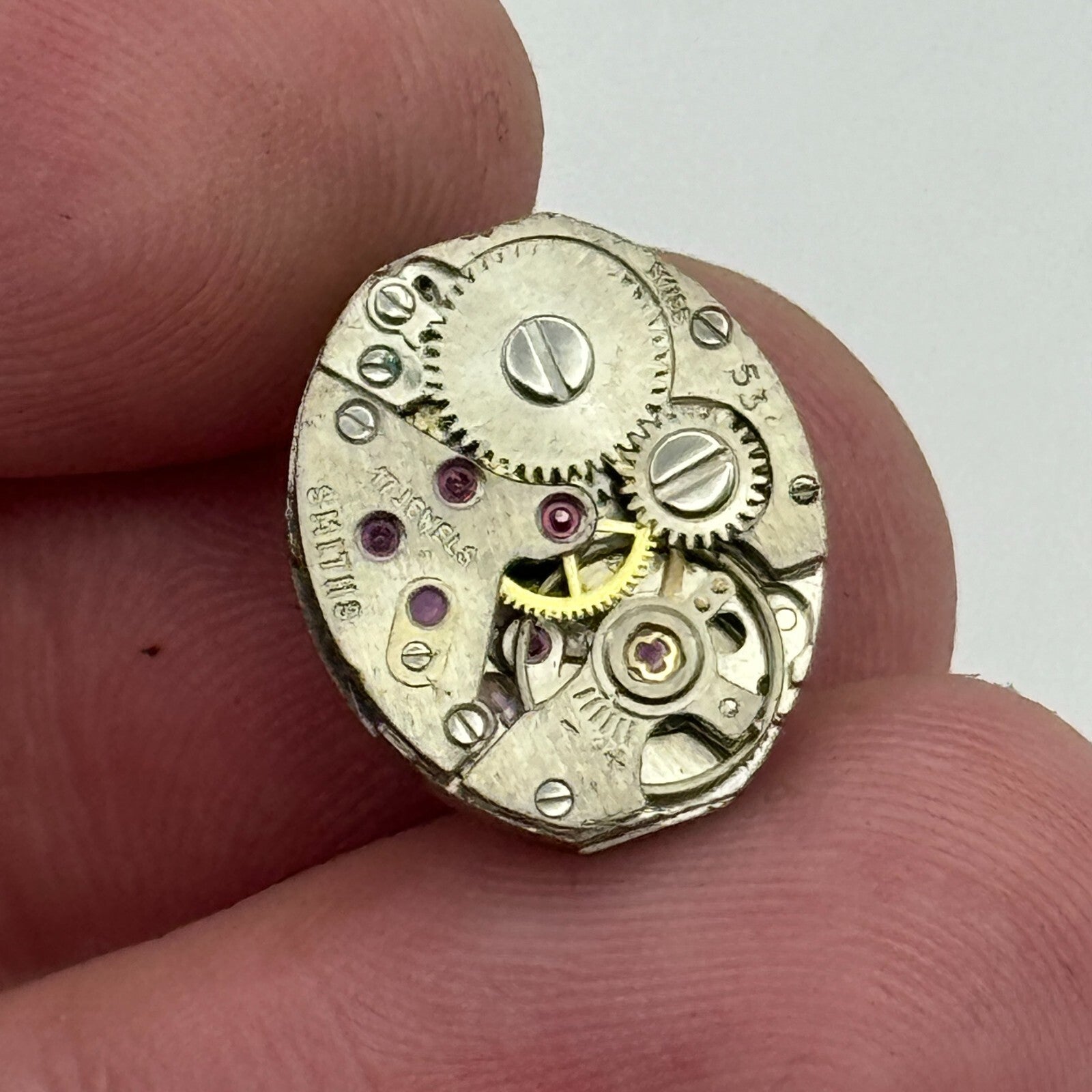 13mm Ladies Smiths AS 1012 A Schild Manual Wind Swiss Watch Movement PARTS