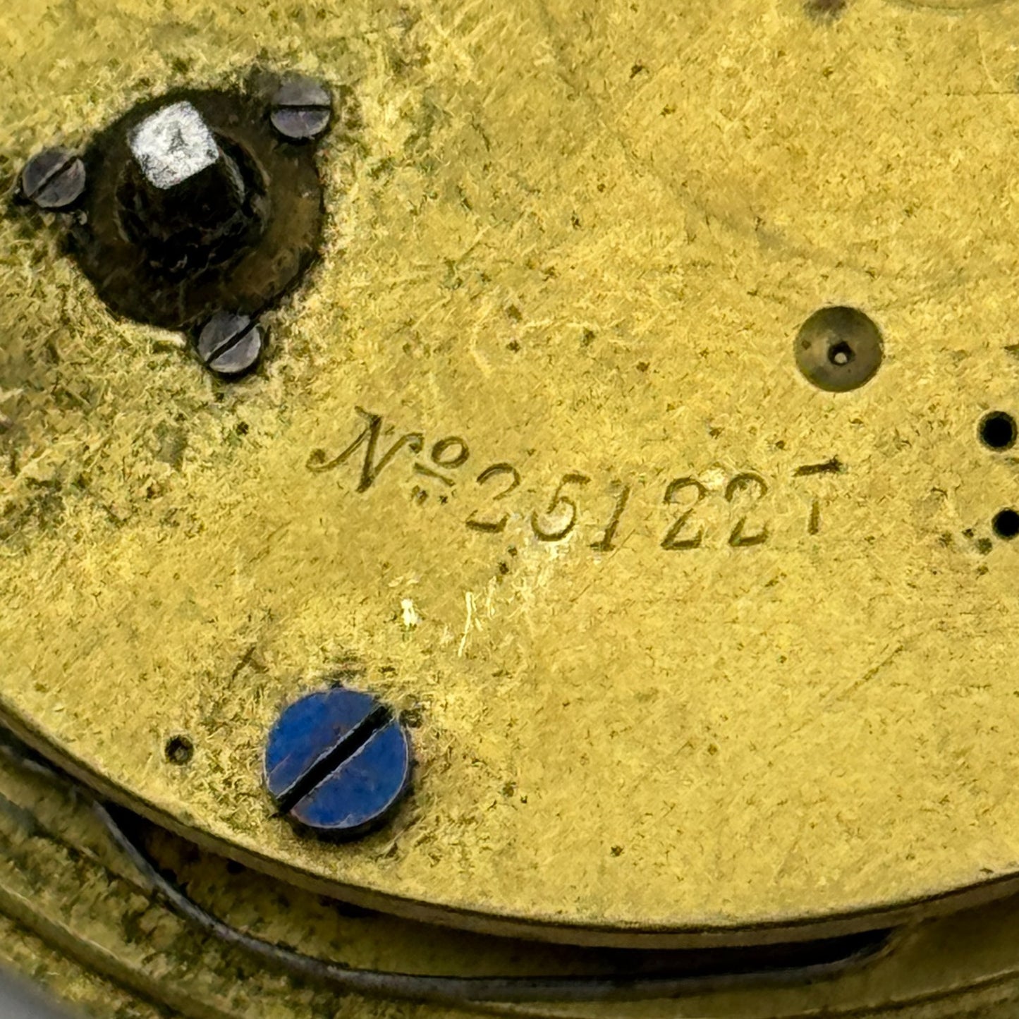 Fusee Pocket Watch Movement Antique English Manchester Parts Repair Spare 48.1mm