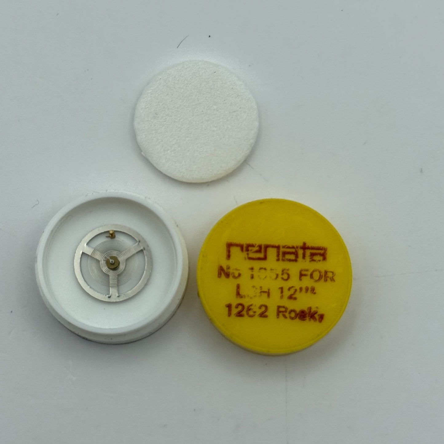 LSH 1262 Balance Wheel Complete And Spring  12’’’  1855 Watch Movement Parts 