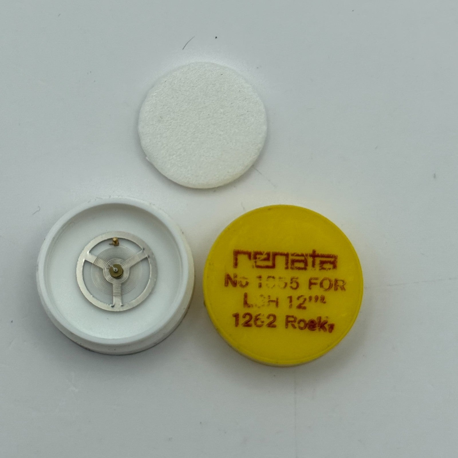 LSH 1262 Balance Wheel Complete And Spring  12’’’  1855 Watch Movement Parts 