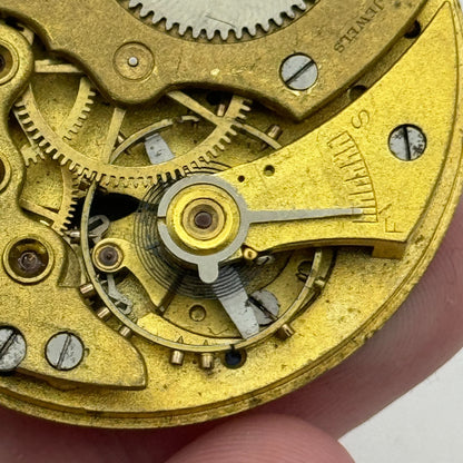 43.1mm Vintage Keystone USA 15 Jewels Swiss Hunter Pocket Watch Movement PARTS