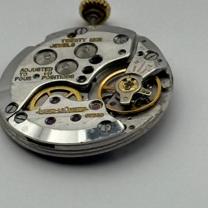 Jaeger Le Coultre 895 Thin Watch Movement Square Dial Vintage Parts Repair 21mm