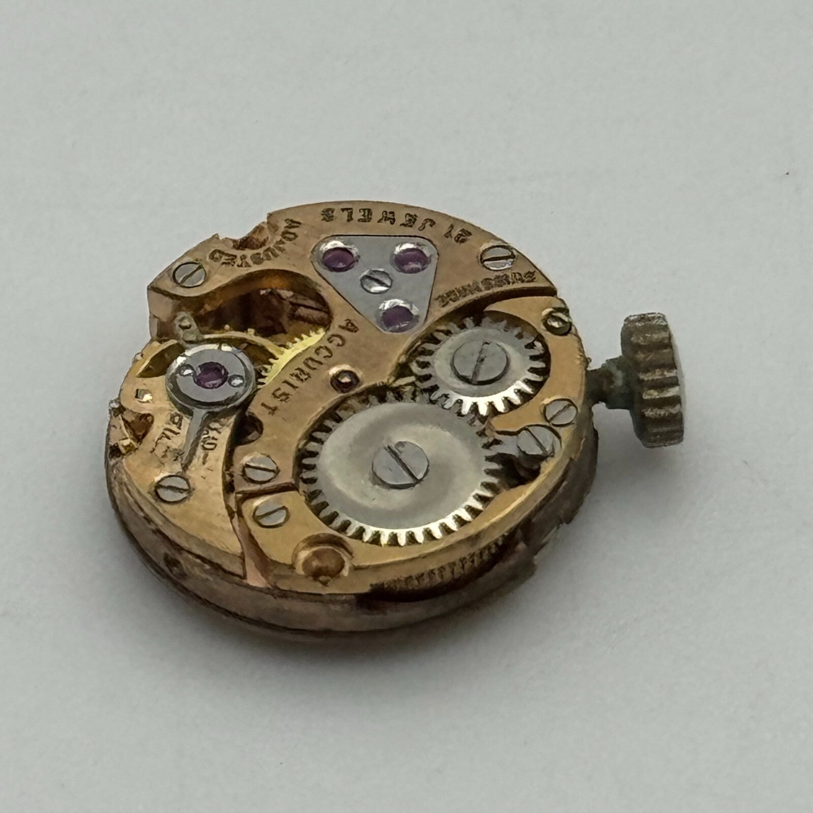 13.6mm Accurist Felsa 21 Balance Ok Manual Wind Swiss Watch Movement PARTS SPARE