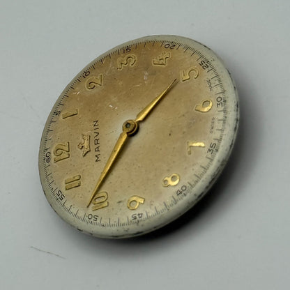 Marvin 560 Watch Movement Manual Wind Vintage Swiss 17 Jewels Parts 23.6mm