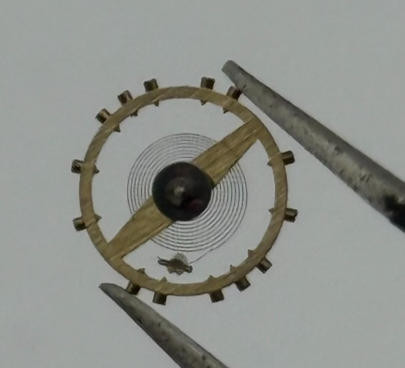 AS 500 Balance Wheel Complete And Spring 6 1/2’’’ 427 Watch Movement Parts NOS