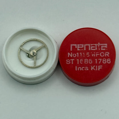 ST 1686 1786 Balance Complete Inca KIF Renata 1115 M Watch Movement DAMAGED