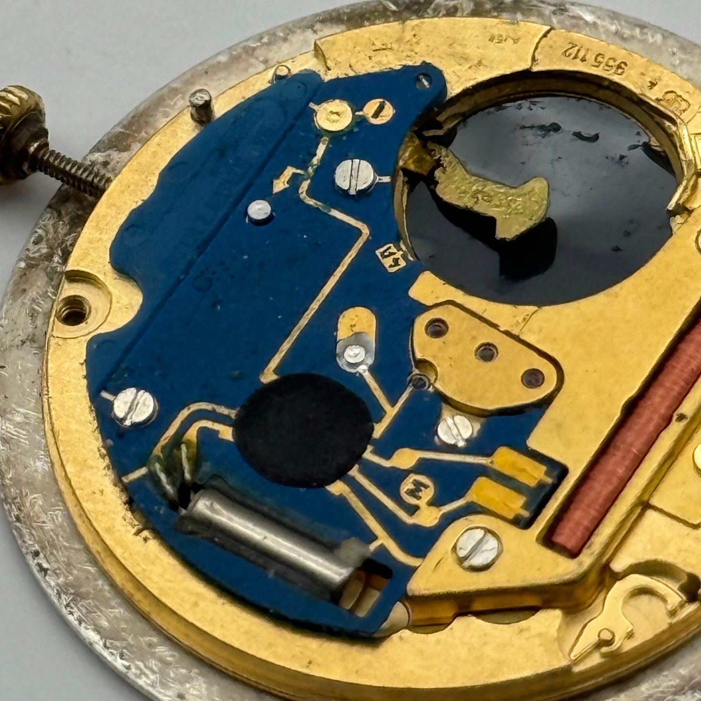 ETA 955.112 Quartz Watch Movement Mappin & Webb Date Vintage Parts Repair 26.2mm