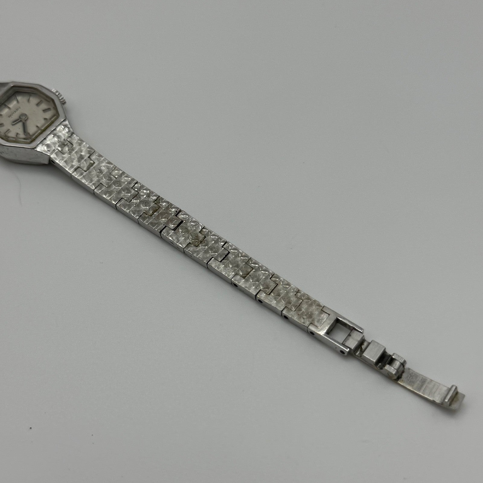 19mm Running Vintage Ladies Rotary Swiss Silver Tone Manual Wind Watch PARTS