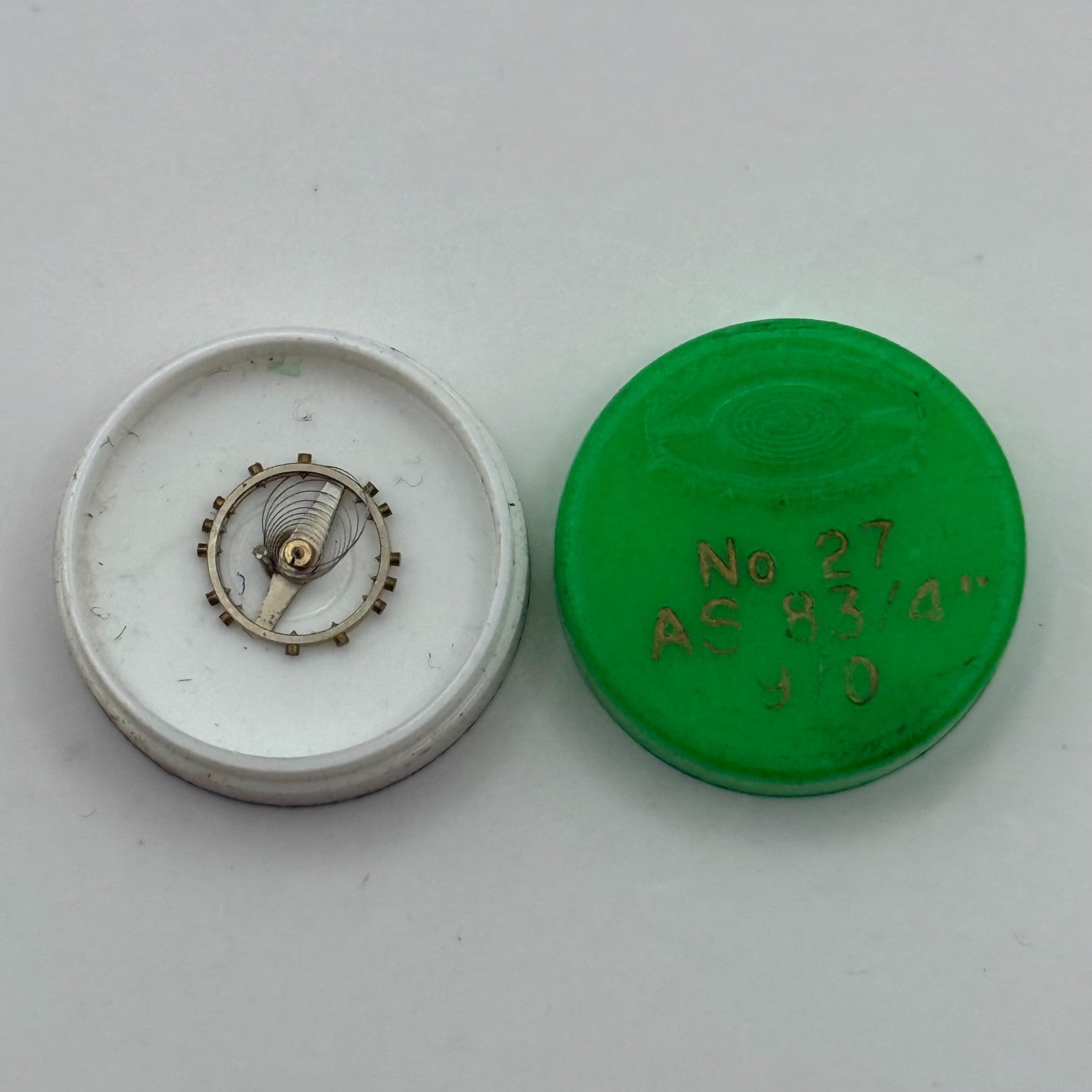 AS 970 Balance Complete 8 3/4’’’ Renata 27 Watch Movement Parts DAMAGED