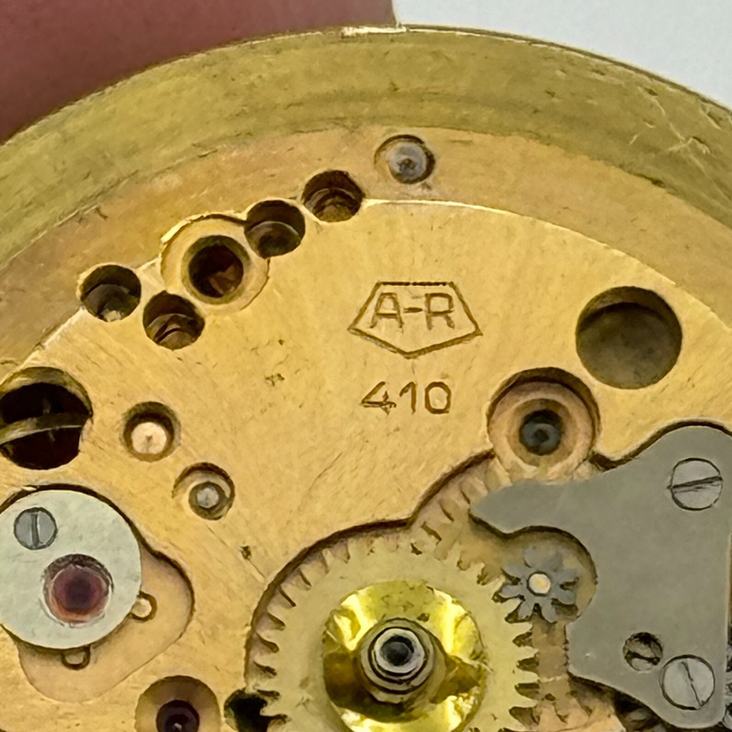 28.3mm Enicar A-R 410 Accurist Manual Wind Watch Movement Swiss Vintage PARTS