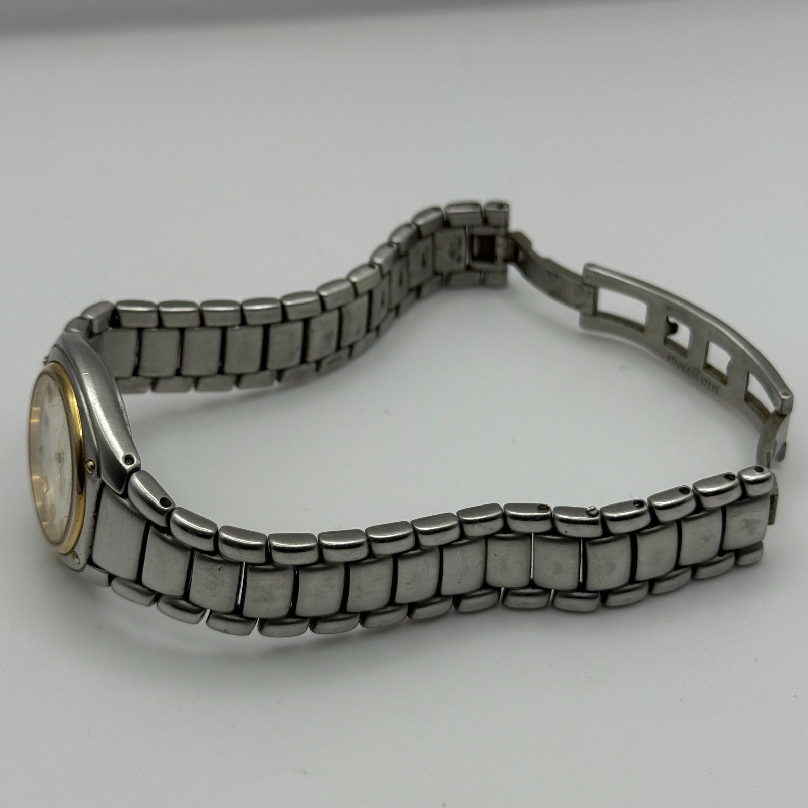 Aston Gerard Ladies Quartz Watch Date Dial Two Tone Bracelet 26mm PARTS REPAIR