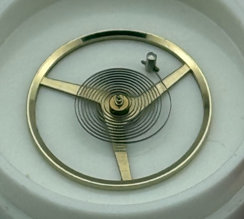 ETA 2771 Balance Wheel Complete And Spring Ord. + Inca Watch Movement Parts NOS