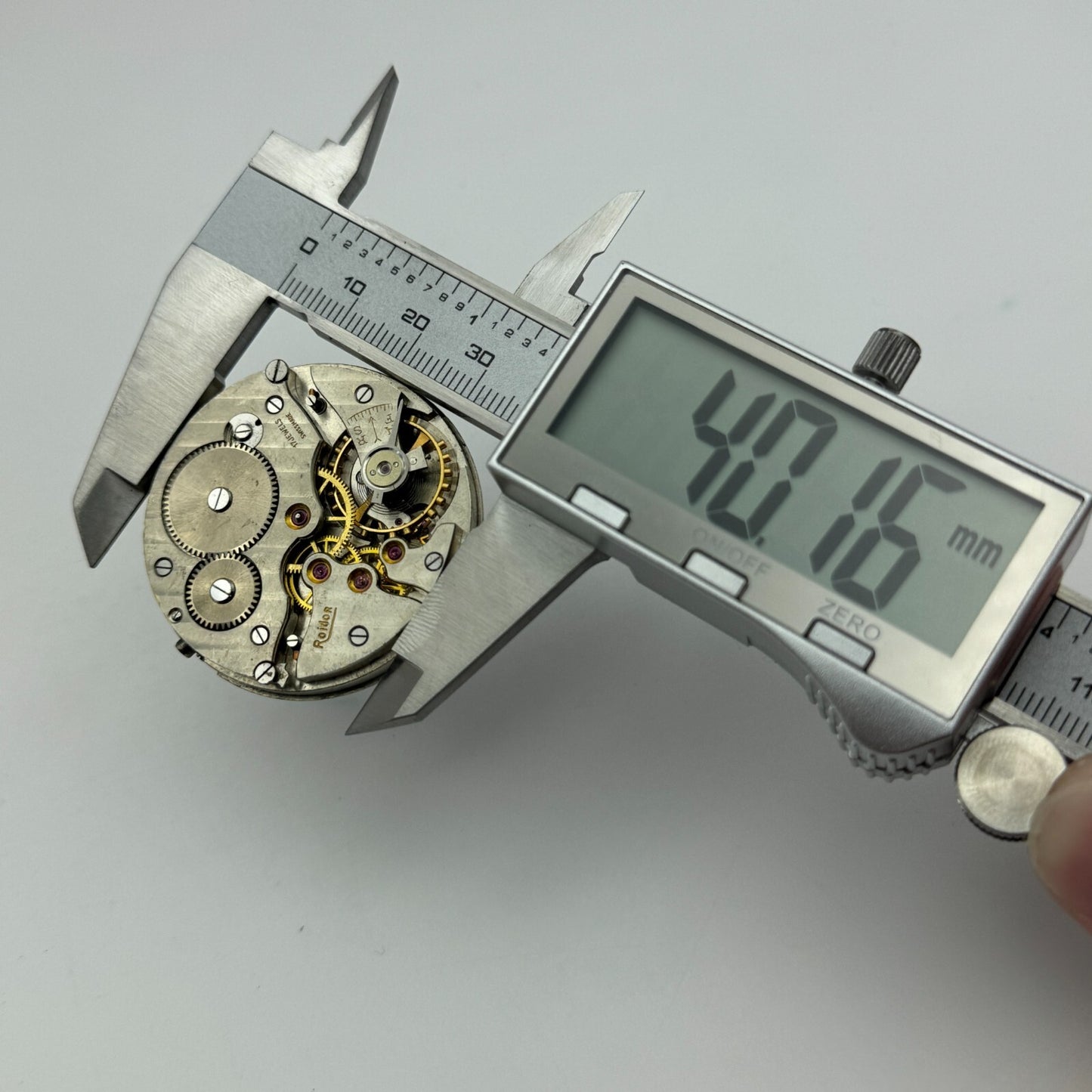 43mm Good Quality Roldor 17 Jewels Hunter Swiss Pocket Watch Movement FOR PARTS