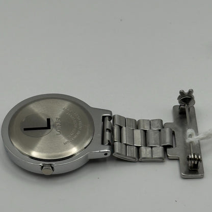 Lorus Ladies Quartz Fob Nurse Watch Floral Dial Steel Japan Working 29mm