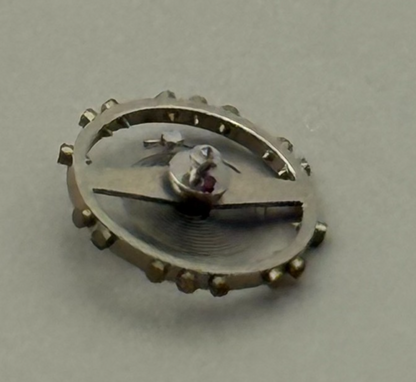 FHF 159 Balance Wheel Complete And Spring 3–10’’’ 190 M Watch Movement Parts NOS