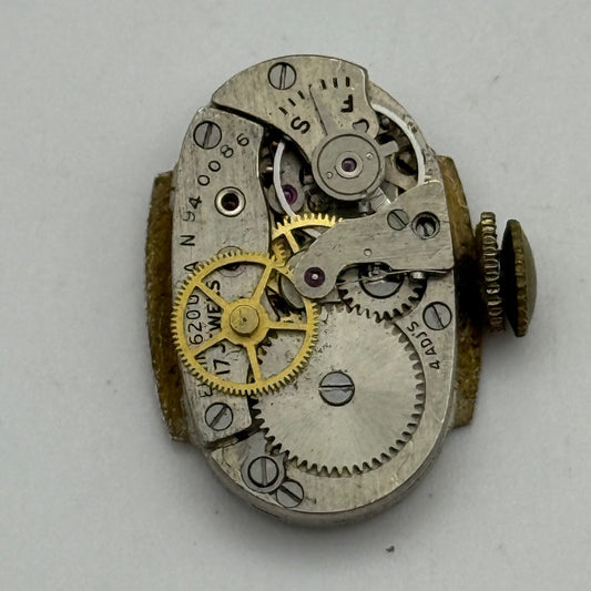 Elgin Grade 620 Watch Movement De Luxe Sweep Seconds 1951 21/0s American Parts