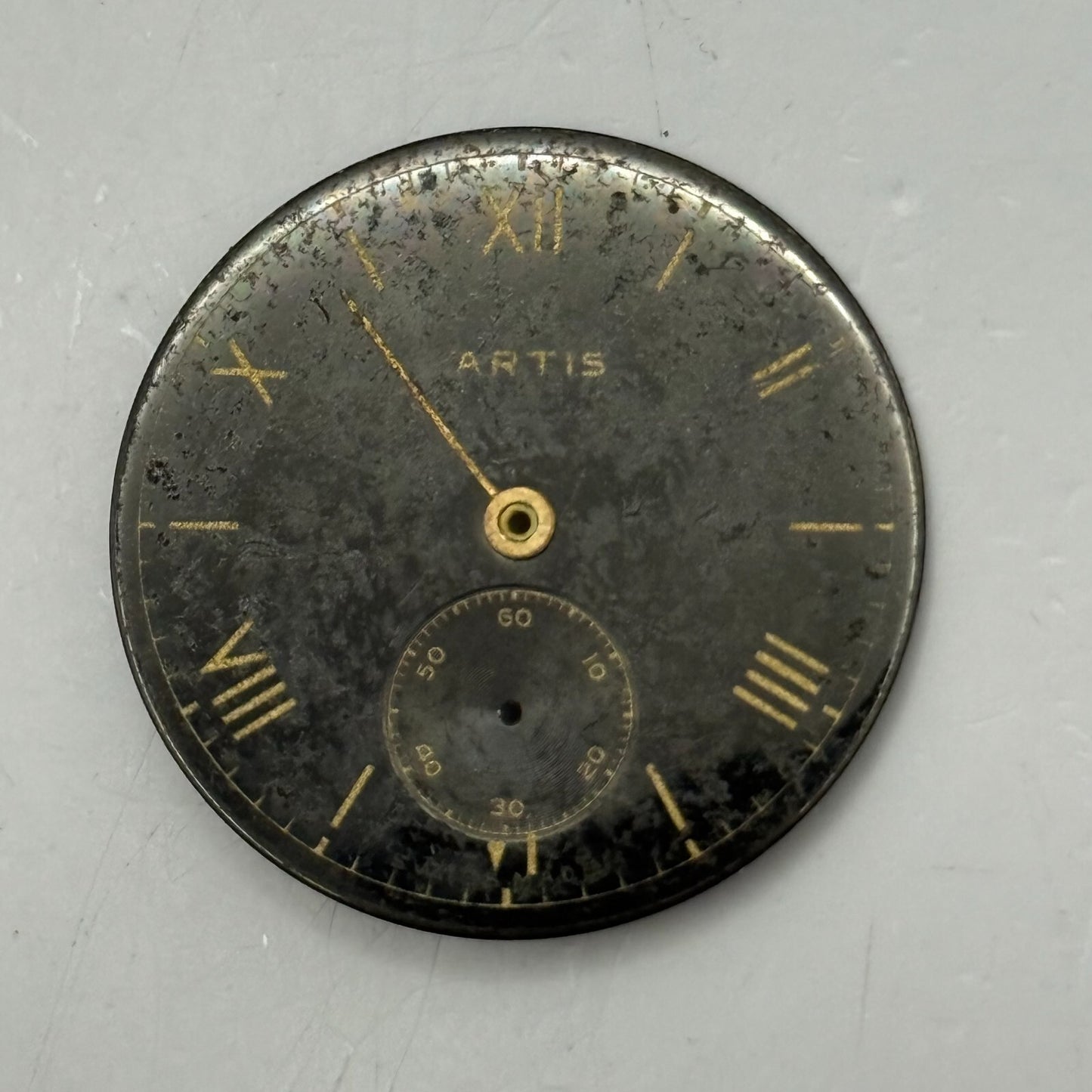 29.6mm Antique Omega 8760 Artis Manual Wind Watch Movement PARTS REPAIR