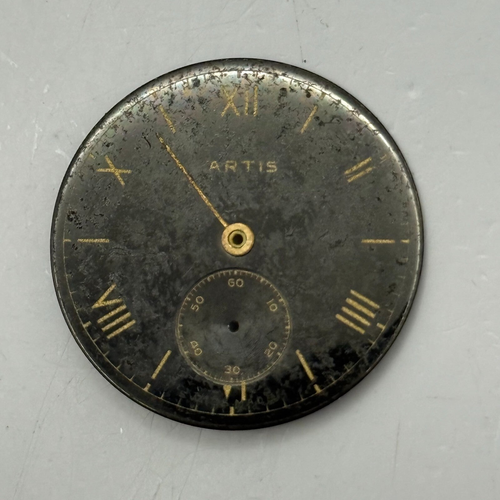 29.6mm Antique Omega 8760 Artis Manual Wind Watch Movement PARTS REPAIR