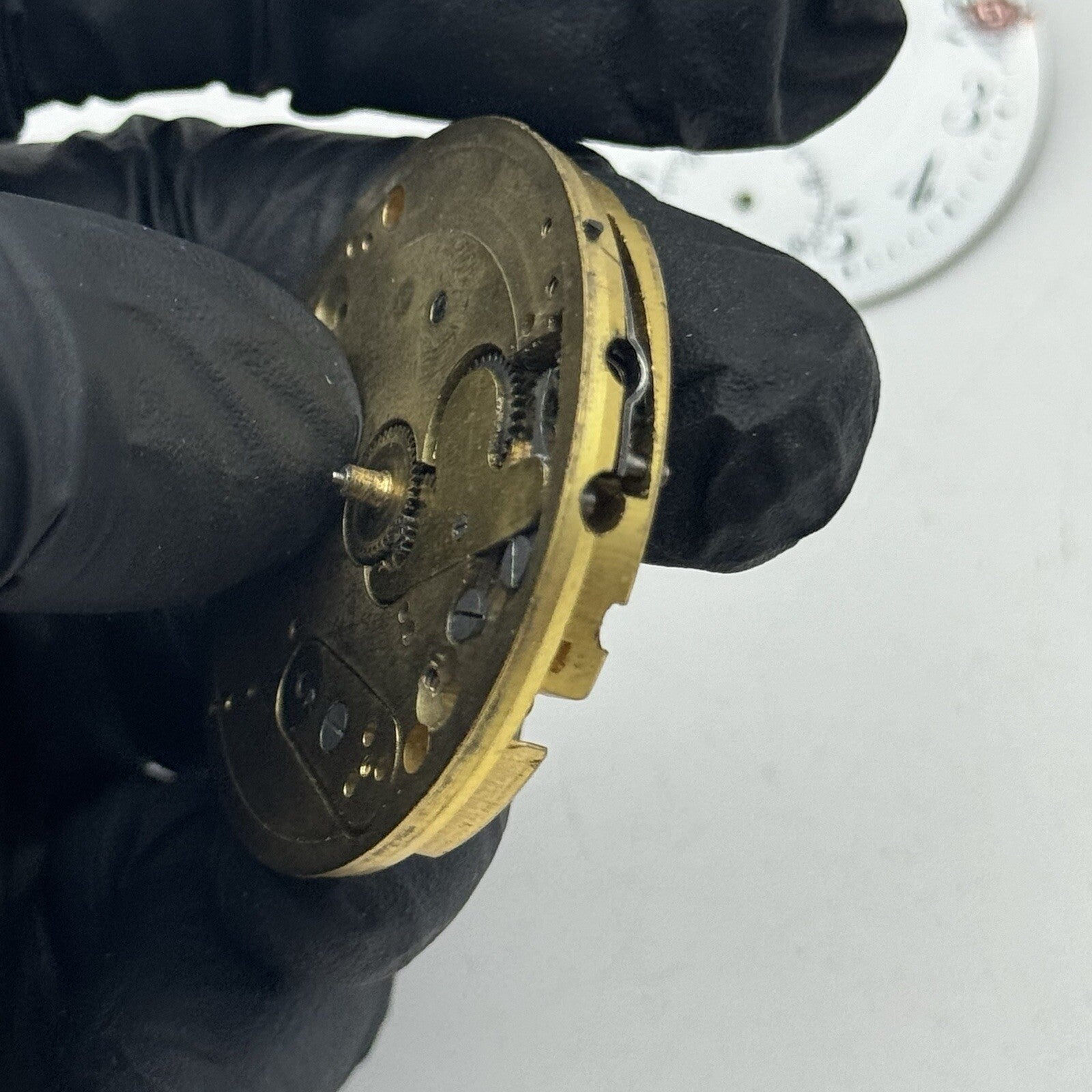 41.4mm Union Horlogere U H Pocket Watch Movement Dial FOR PARTS Restore