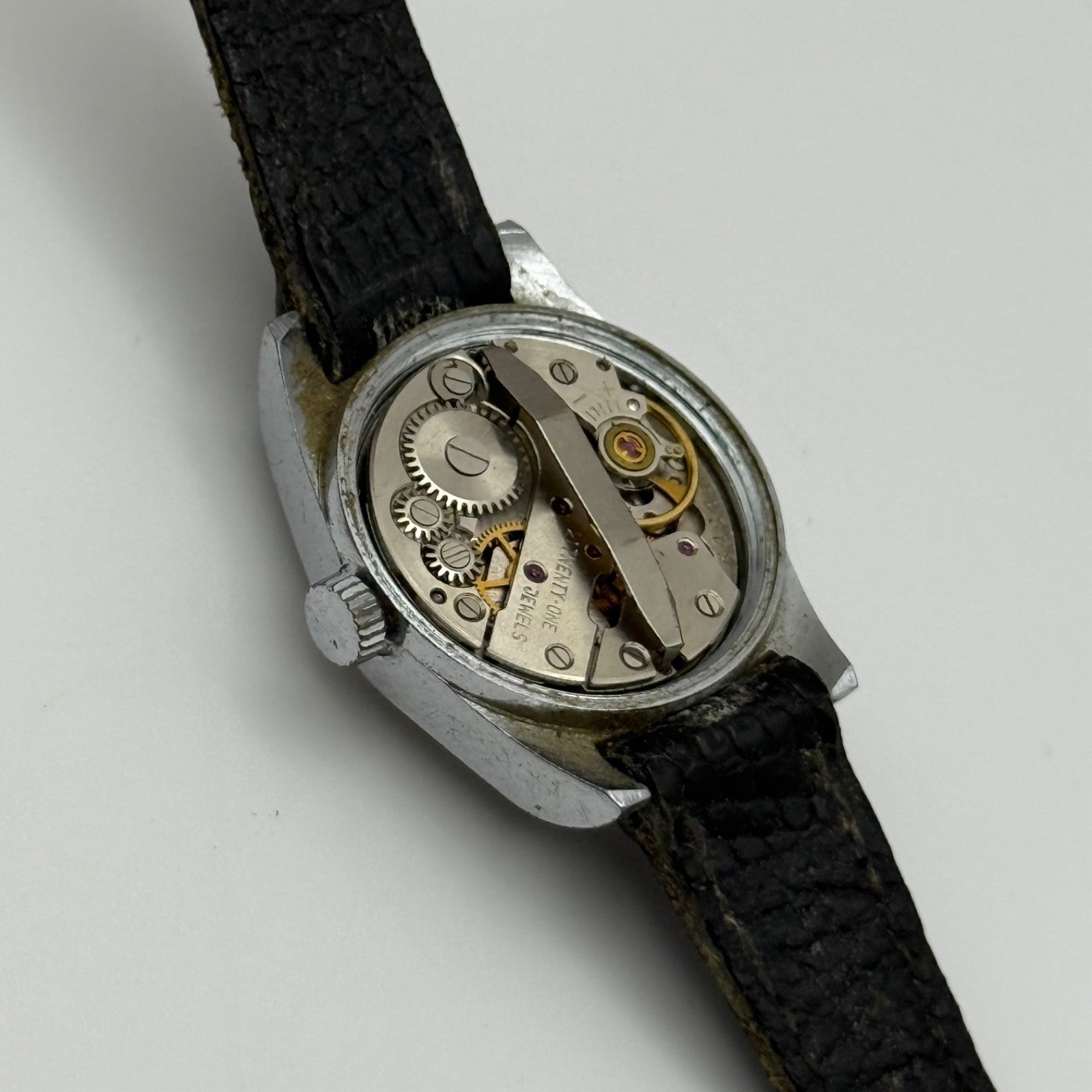 23mm Vintage Velma 17 Rubis Shockproof 21 Jewels Manual Wind Watch PARTS REPAIR