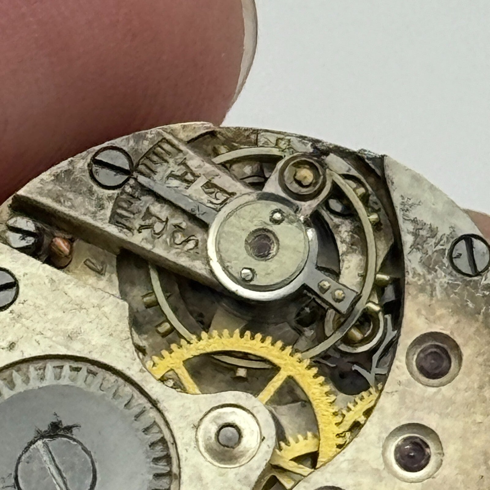 23.6mm Balance Ok Porcelain Dial Swiss Trench Watch Movement Manual Wind PARTS