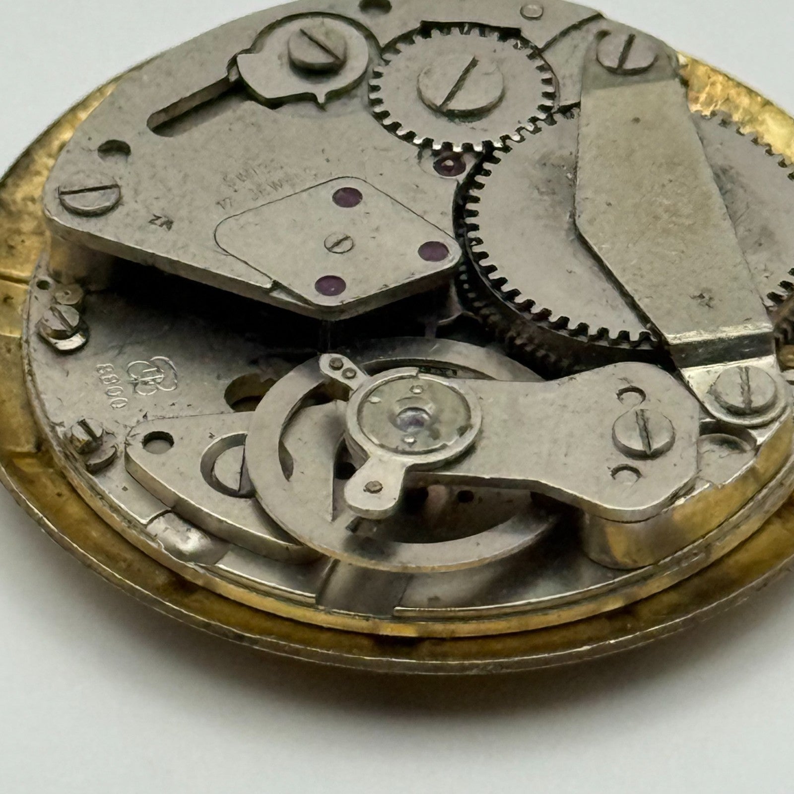 EB 8800 Watch Movement Dimetron Manual Wind Vintage Swiss Parts Repair 26.9mm