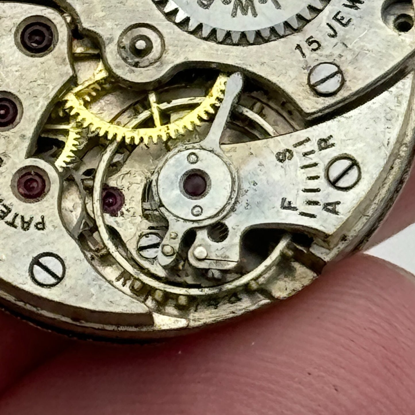 23.6mm Cyma Ref 374a Tavannes J W Benson Manual Wind Swiss Watch Movement PARTS