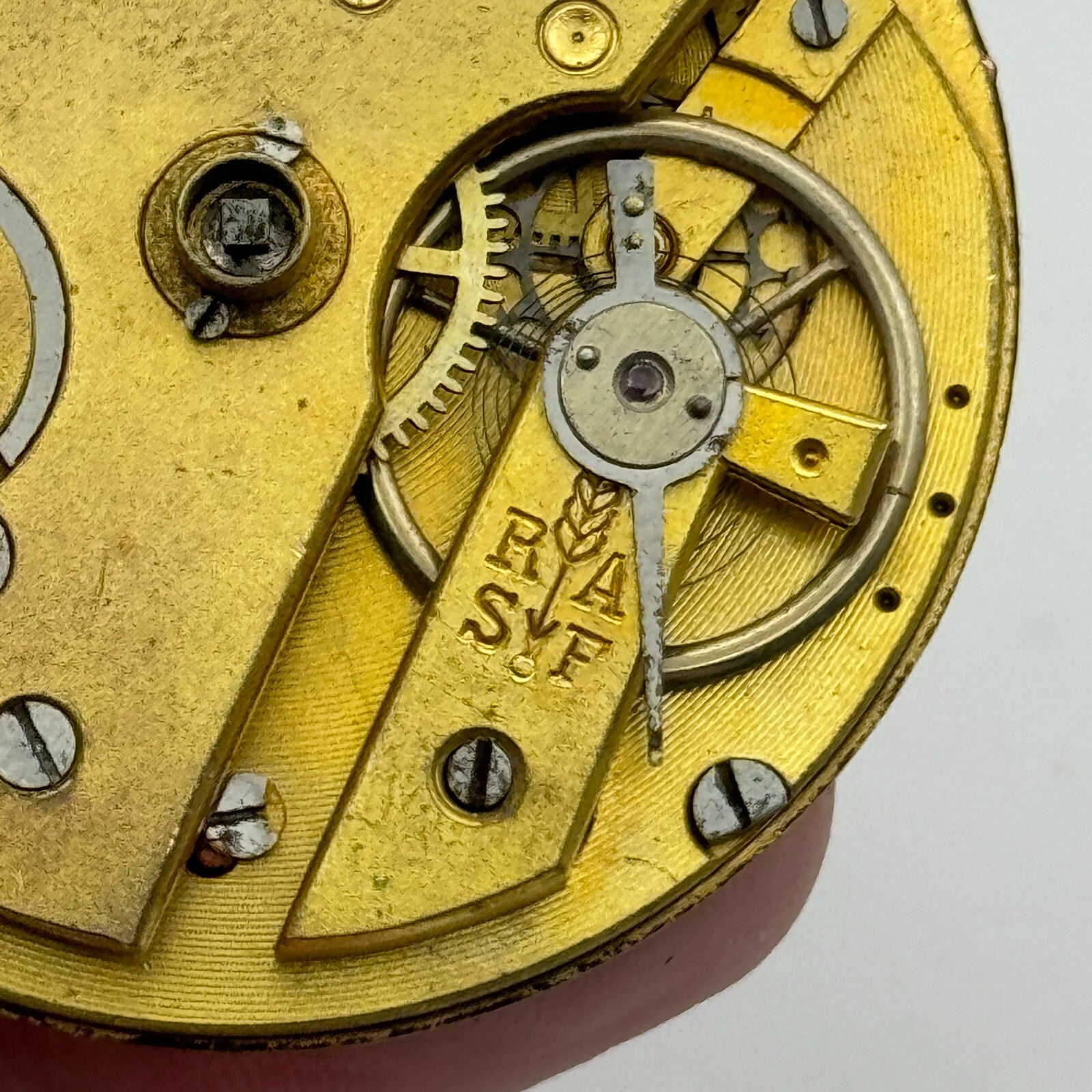 45.7mm Antique Key Wound Roman Numerals Dial Pocket Watch Movement PARTS SPARES