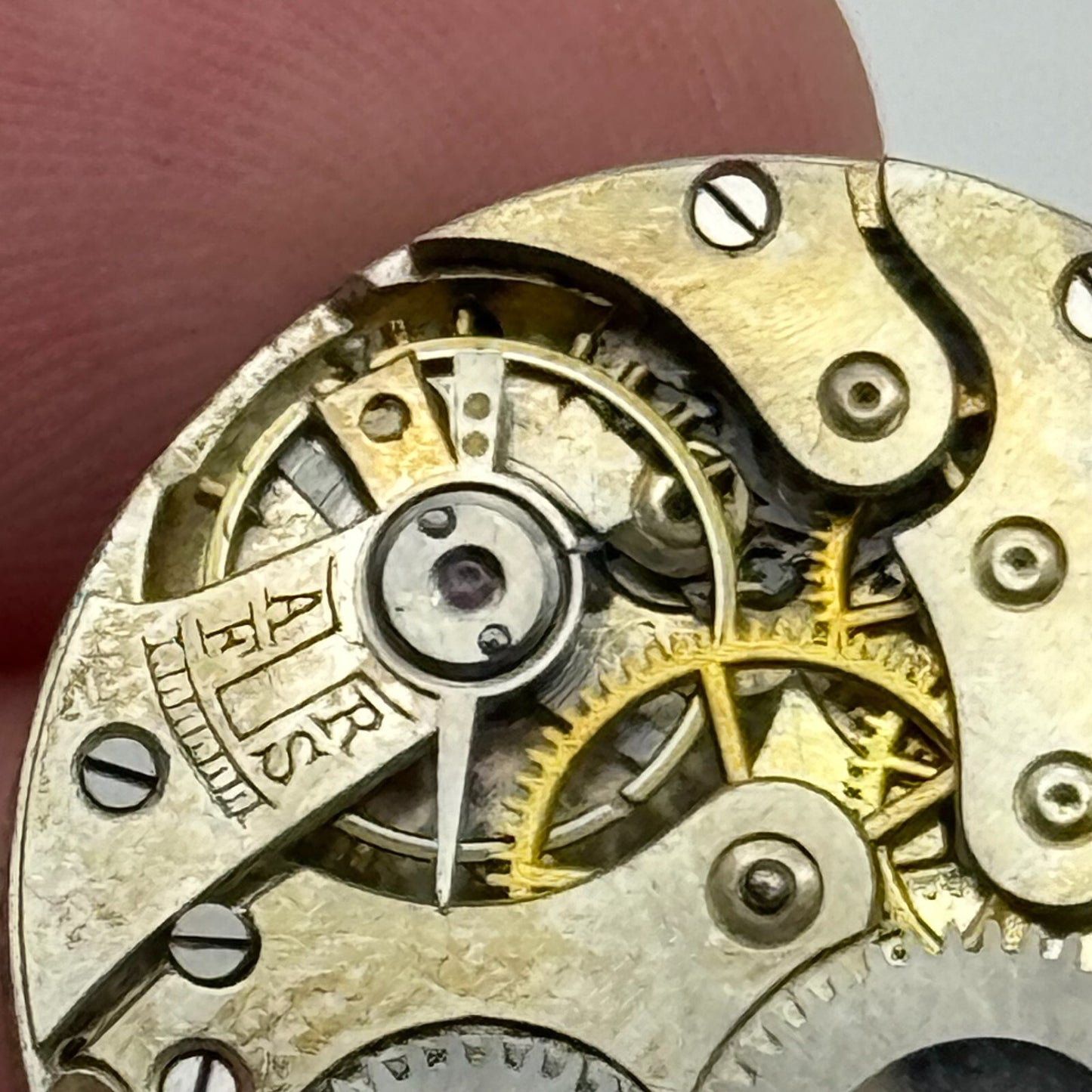 24.9mm Unidentified Balance Intact Trench Watch Movement Manual Wind Swiss PARTS