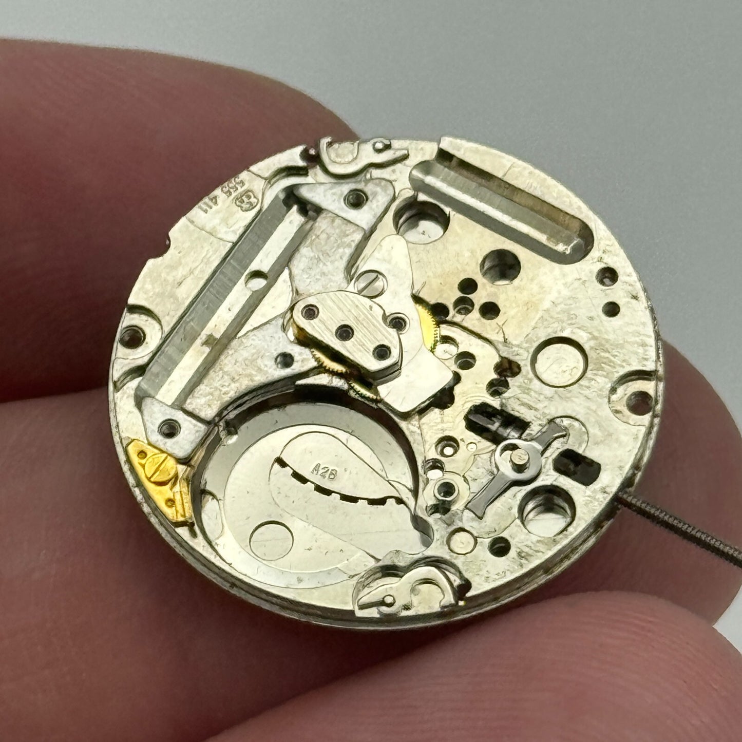 23.8mm ETA 555.411 Swiss 5 Jewels Quartz Partial Watch Movement Vintage PARTS L